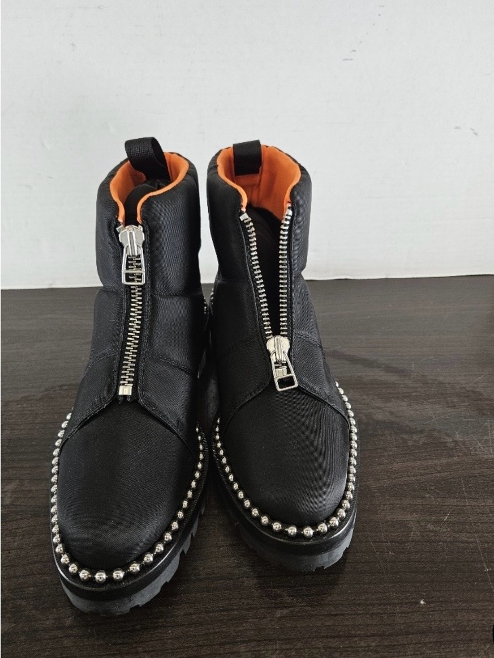 Alexander Wang Women's Cooper Studded Canvas Ankle Boots